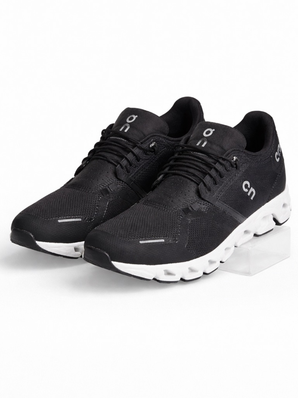 On cloud Black and White Athletic Shoes